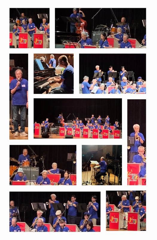 第15回ビッグバンドJAZZフェスタin茨木での演奏中の画像いろいろ 第15回ビッグバンドJAZZフェスタin茨木での演奏中の画像いろいろ