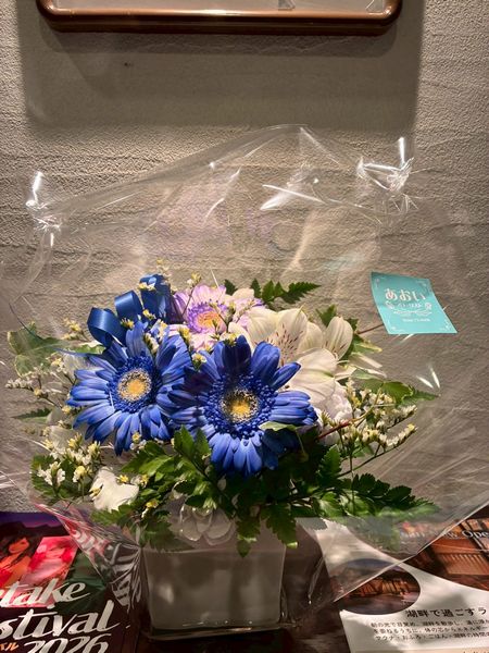 2026年度白樺湖合宿。プレゼントしていただいたお花